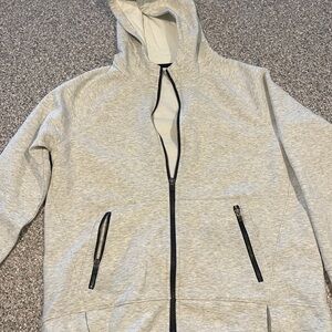 DSG Light Gray Hoodie with Black Trim